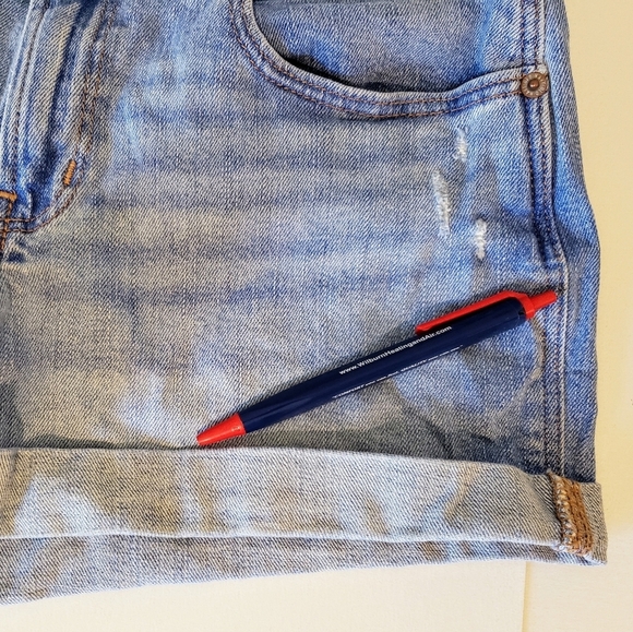 Old Navy (Lot Of 2) Boyfriend Jean Shorts Size 4 High Rise Medium & Lig… - Picture 6 of 14